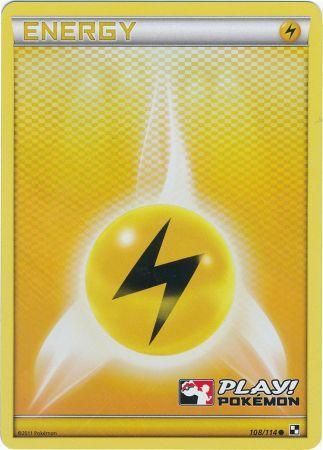 Lightning Energy (108/114) (Play Pokemon Promo) [Black & White: Base Set] | Gear Gaming Fayetteville