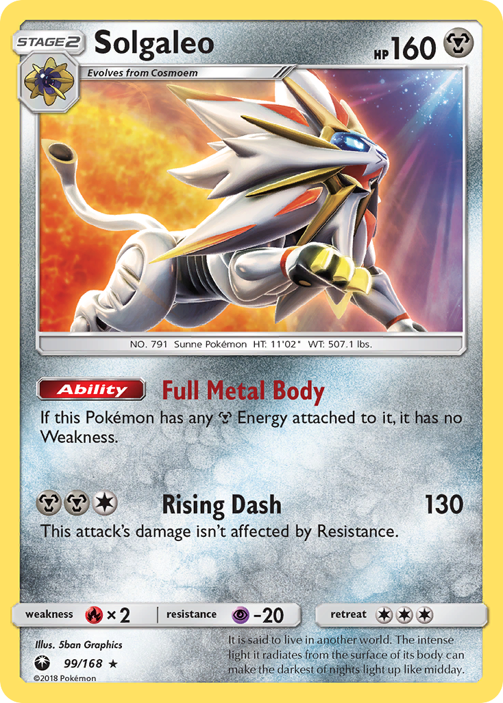 Solgaleo (99/168) [Sun & Moon: Celestial Storm] | Gear Gaming Fayetteville