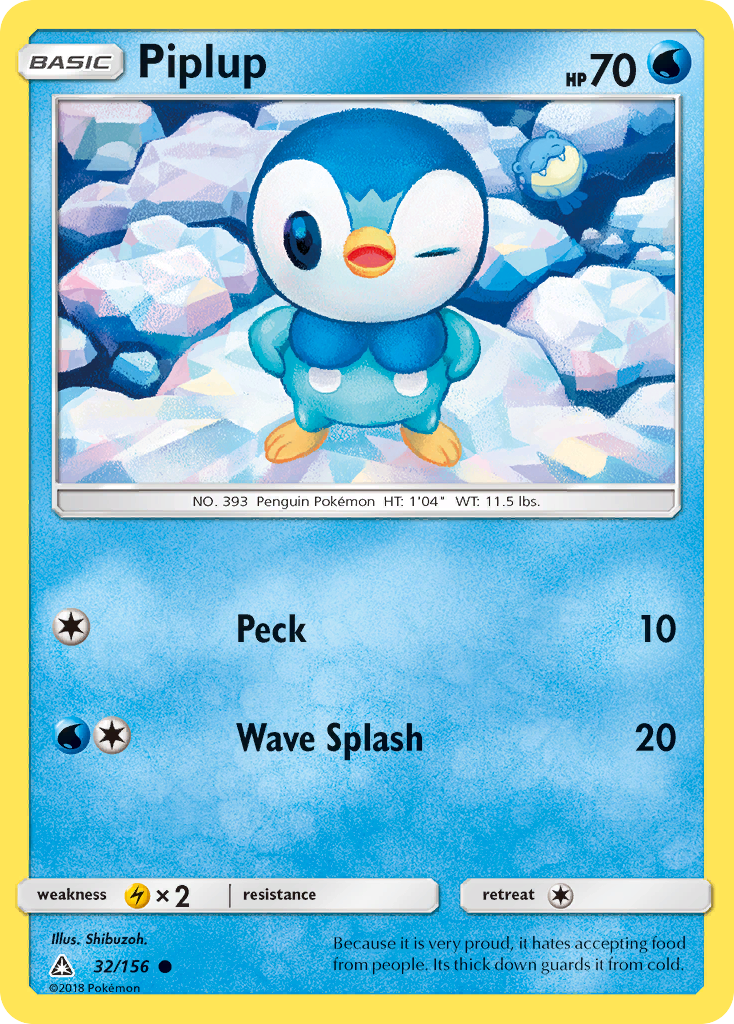 Piplup (32/156) [Sun & Moon: Ultra Prism] | Gear Gaming Fayetteville