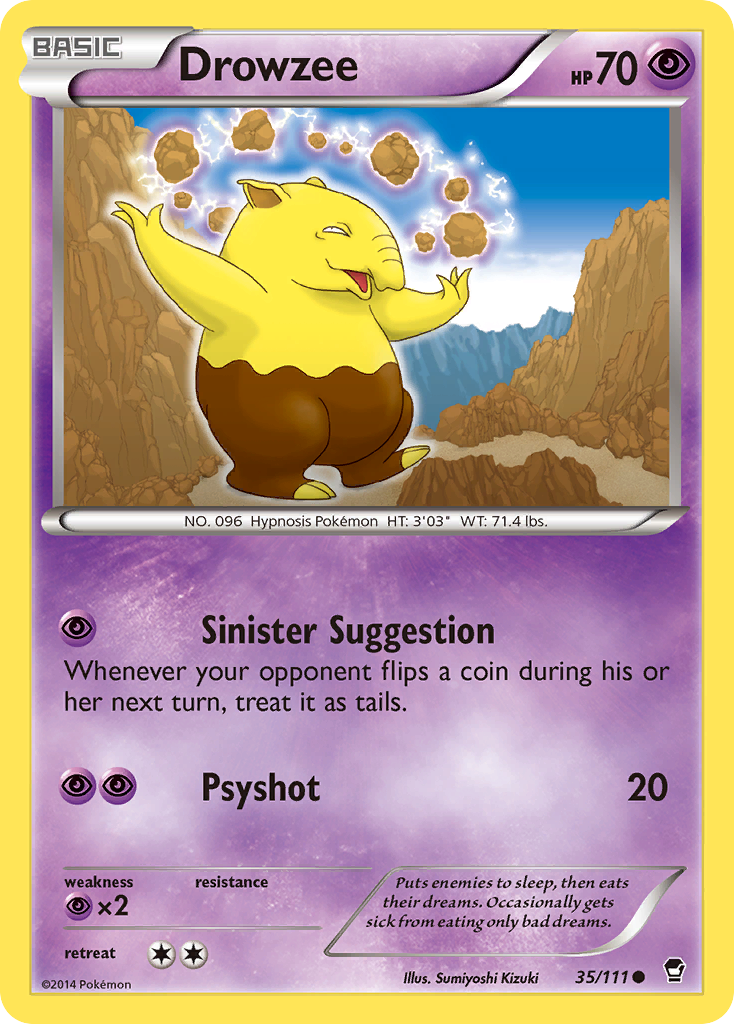 Drowzee (35/111) [XY: Furious Fists] | Gear Gaming Fayetteville