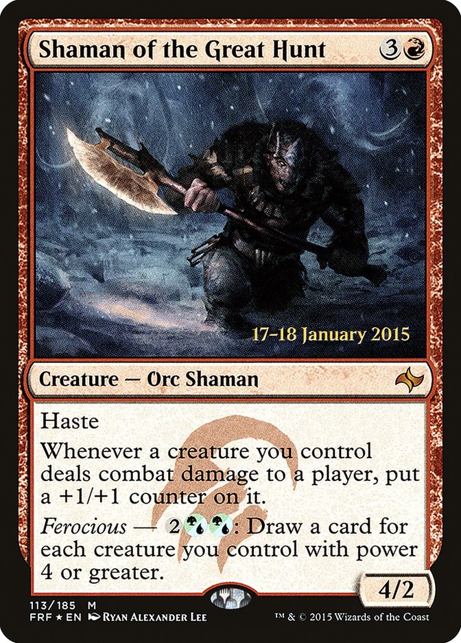 Shaman of the Great Hunt [Fate Reforged Prerelease Promos] | Gear Gaming Fayetteville