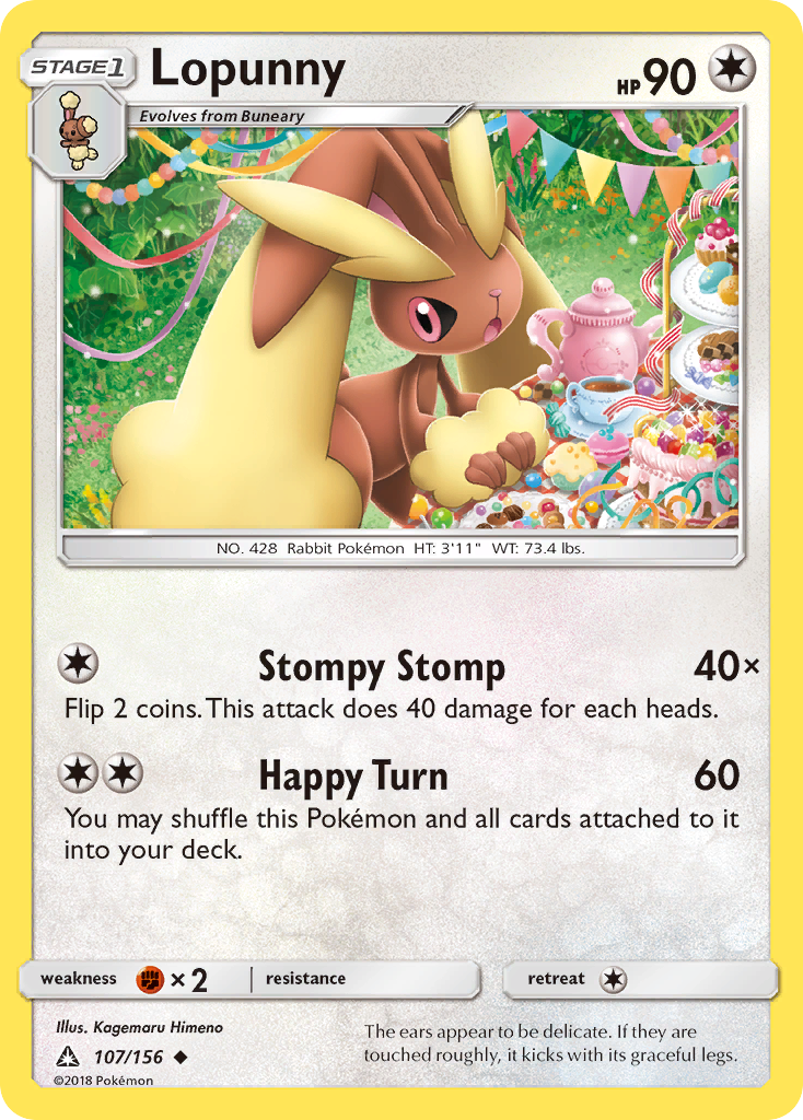 Lopunny (107/156) [Sun & Moon: Ultra Prism] | Gear Gaming Fayetteville