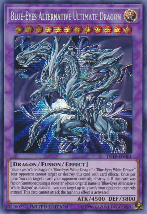 Blue-Eyes Alternative Ultimate Dragon [TN19-EN001] Prismatic Secret Rare | Gear Gaming Fayetteville