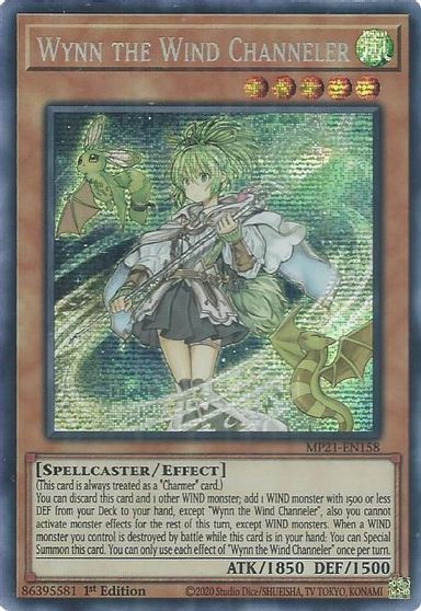 Wynn the Wind Channeler [MP21-EN158] Prismatic Secret Rare | Gear Gaming Fayetteville