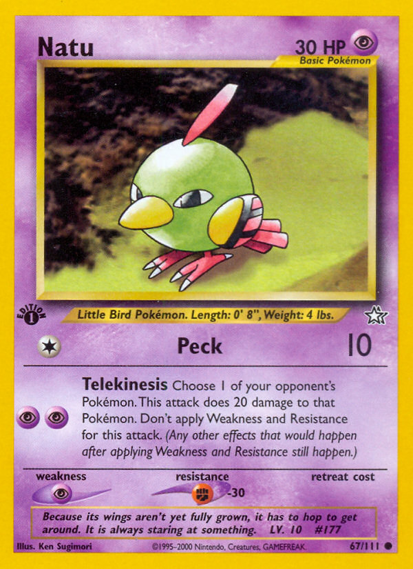 Natu (67/111) [Neo Genesis 1st Edition] | Gear Gaming Fayetteville