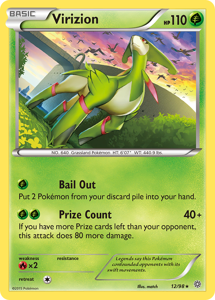 Virizion (12/98) [XY: Ancient Origins] | Gear Gaming Fayetteville