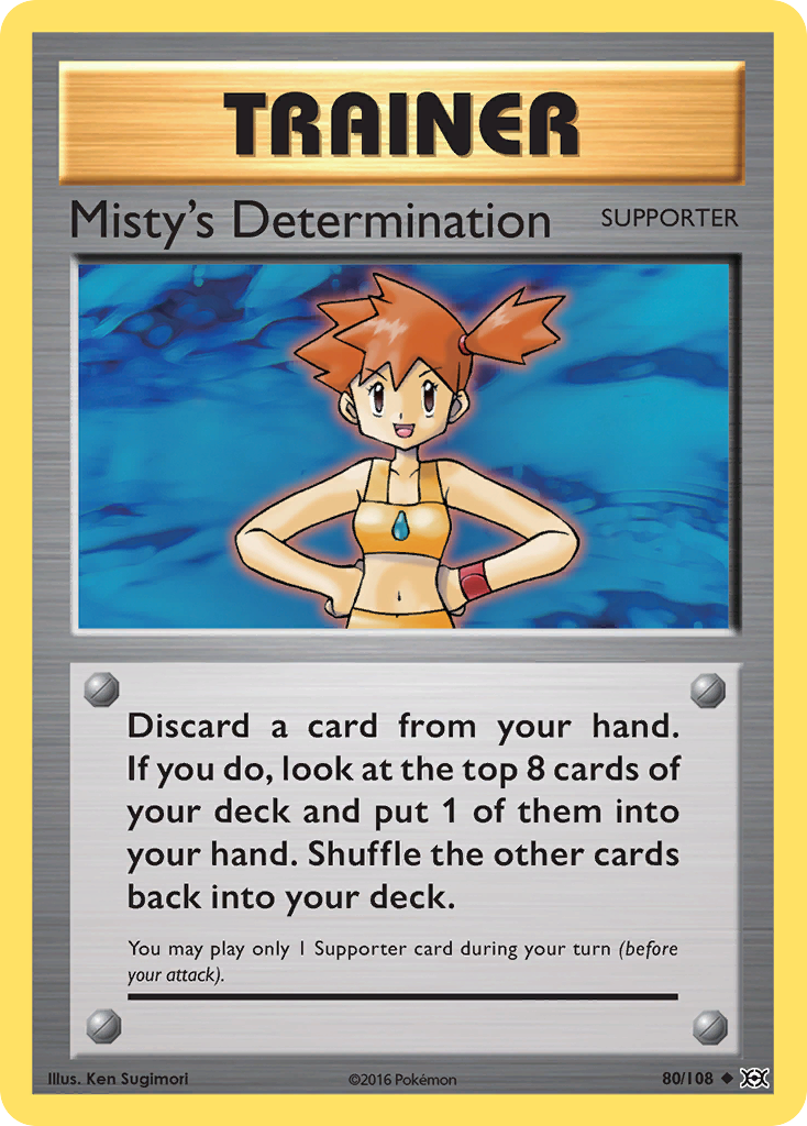 Misty's Determination (80/108) [XY: Evolutions] | Gear Gaming Fayetteville