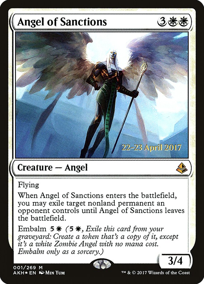 Angel of Sanctions [Amonkhet Prerelease Promos] | Gear Gaming Fayetteville