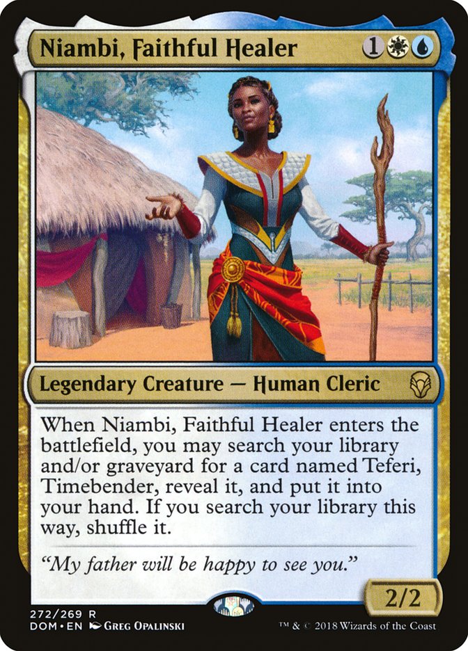 Niambi, Faithful Healer [Dominaria] | Gear Gaming Fayetteville