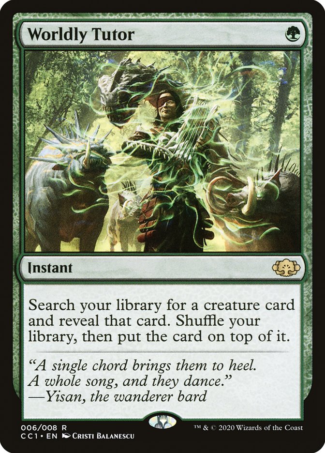 Worldly Tutor [Commander Collection: Green] | Gear Gaming Fayetteville