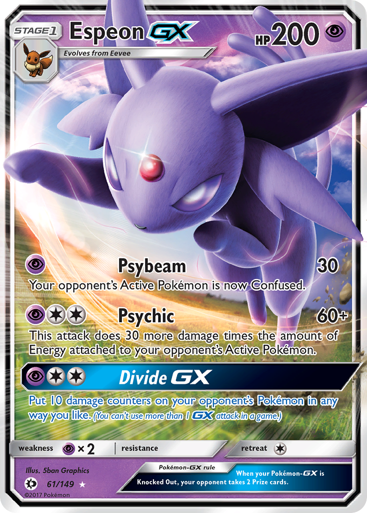 Espeon GX (61/149) [Sun & Moon: Base Set] | Gear Gaming Fayetteville