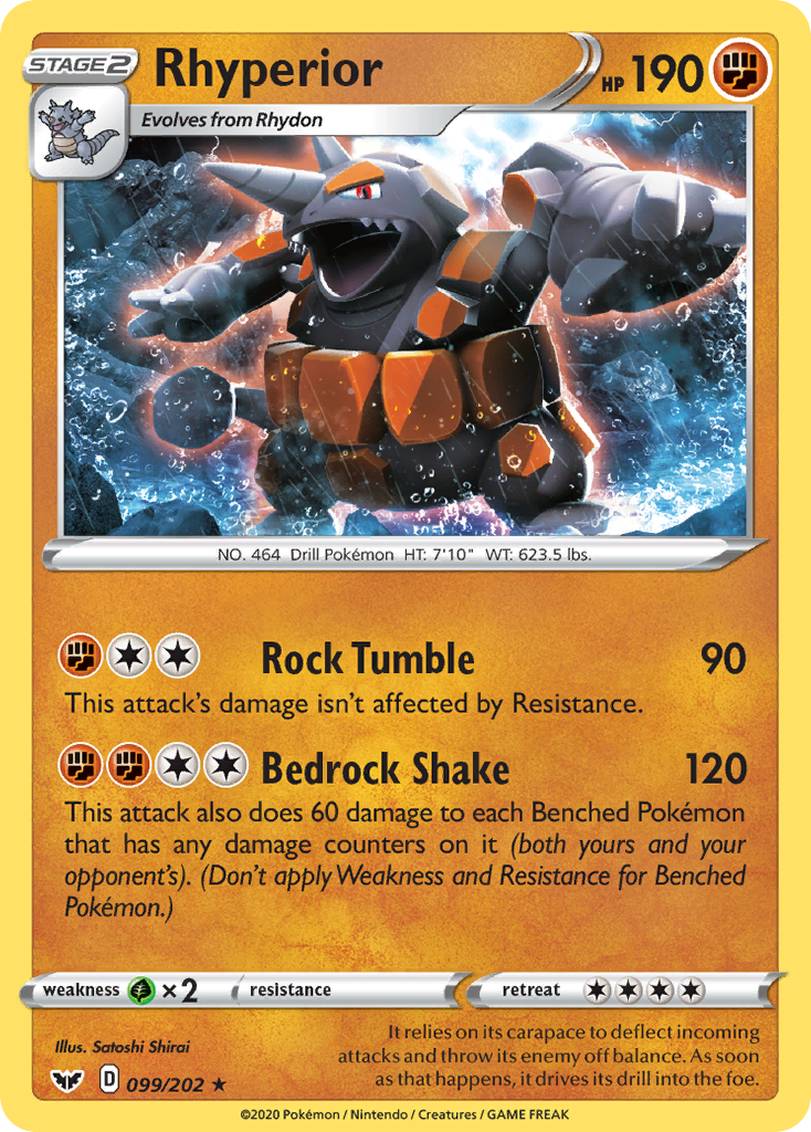 Rhyperior (099/202) [Sword & Shield: Base Set] | Gear Gaming Fayetteville