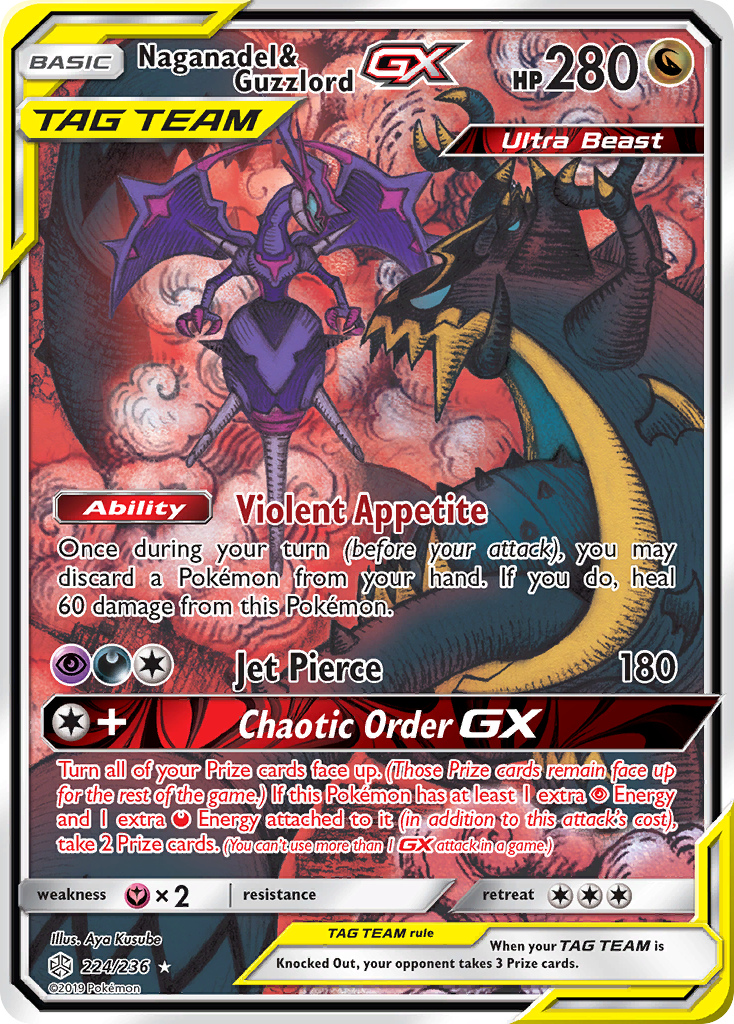 Naganadel & Guzzlord GX (224/236) [Sun & Moon: Cosmic Eclipse] | Gear Gaming Fayetteville