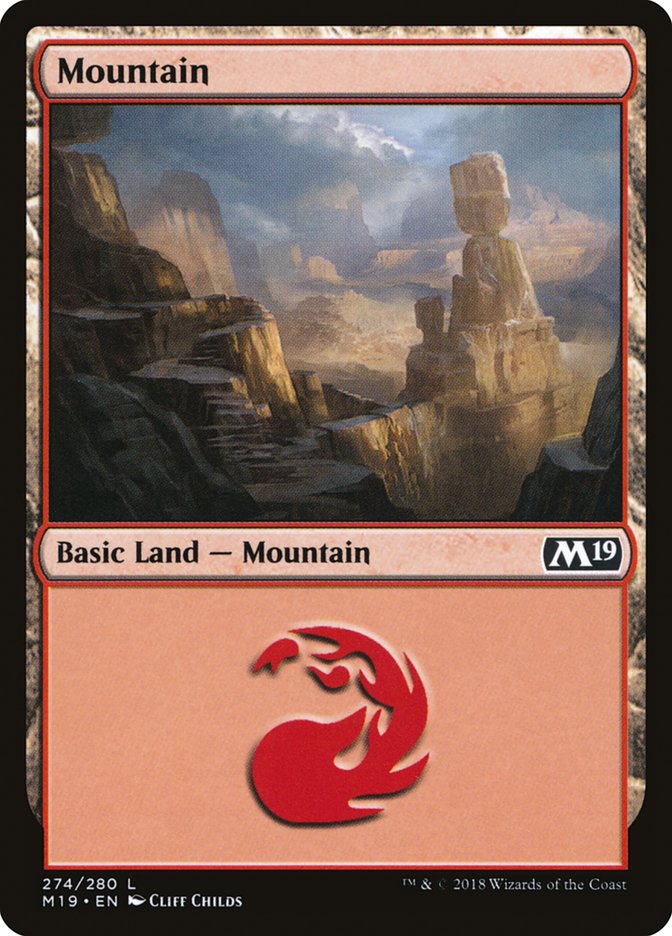 Mountain (274) [Core Set 2019] | Gear Gaming Fayetteville