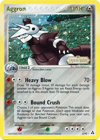 Aggron (2/92) (Stamped) [EX: Legend Maker] | Gear Gaming Fayetteville