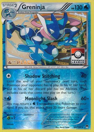 Greninja (40/122) (League Promo 4th Place) [XY: BREAKpoint] | Gear Gaming Fayetteville