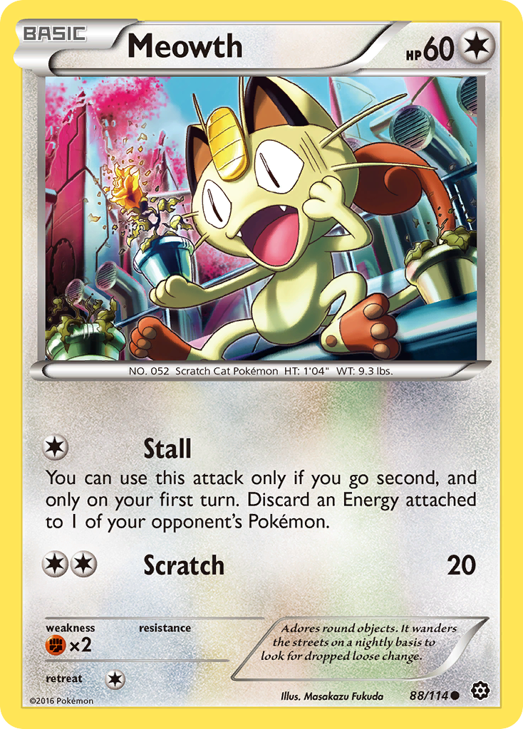 Meowth (88/114) [XY: Steam Siege] | Gear Gaming Fayetteville