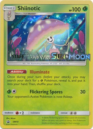 Shiinotic (SM10) (Staff Prerelease Promo) [Sun & Moon: Black Star Promos] | Gear Gaming Fayetteville