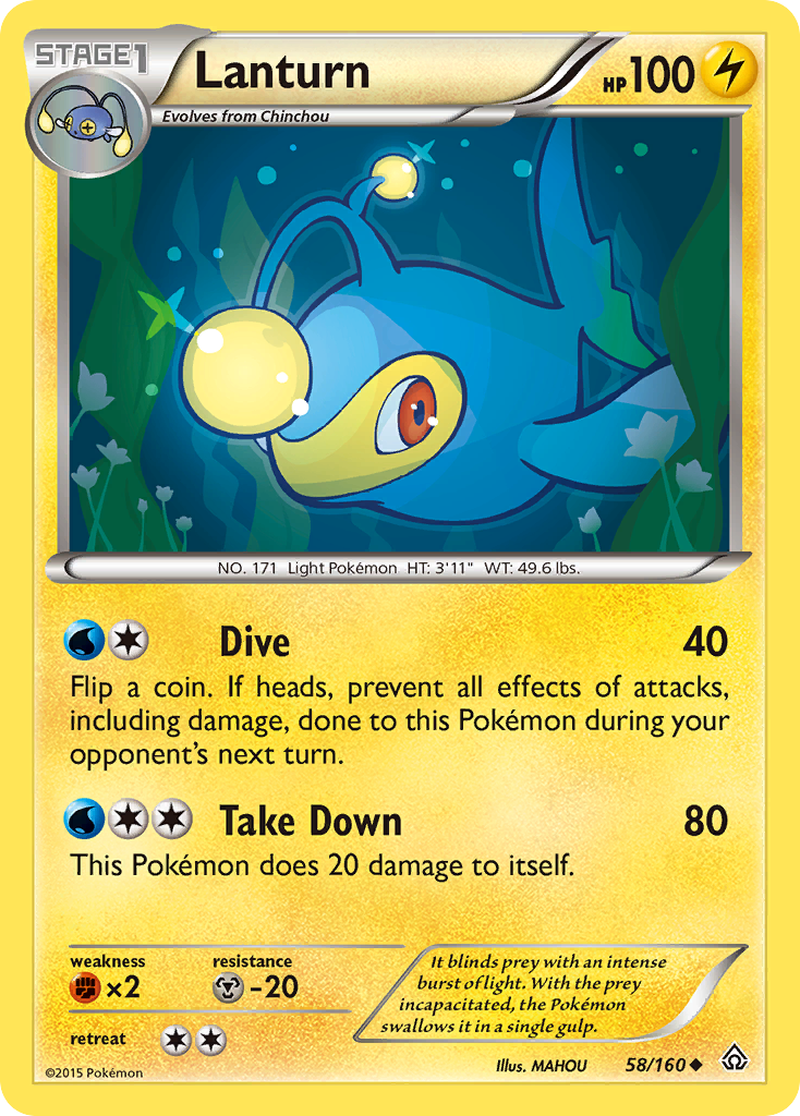 Lanturn (58/160) [XY: Primal Clash] | Gear Gaming Fayetteville