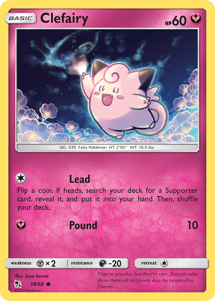 Clefairy (38/68) [Sun & Moon: Hidden Fates] | Gear Gaming Fayetteville