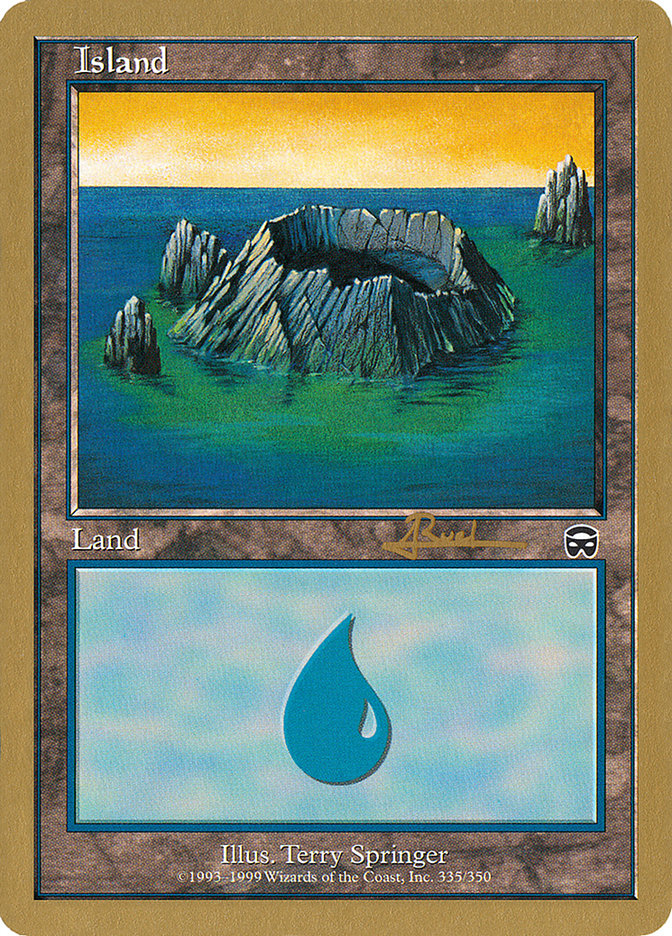 Island (335) (Antoine Ruel) [World Championship Decks 2001] | Gear Gaming Fayetteville