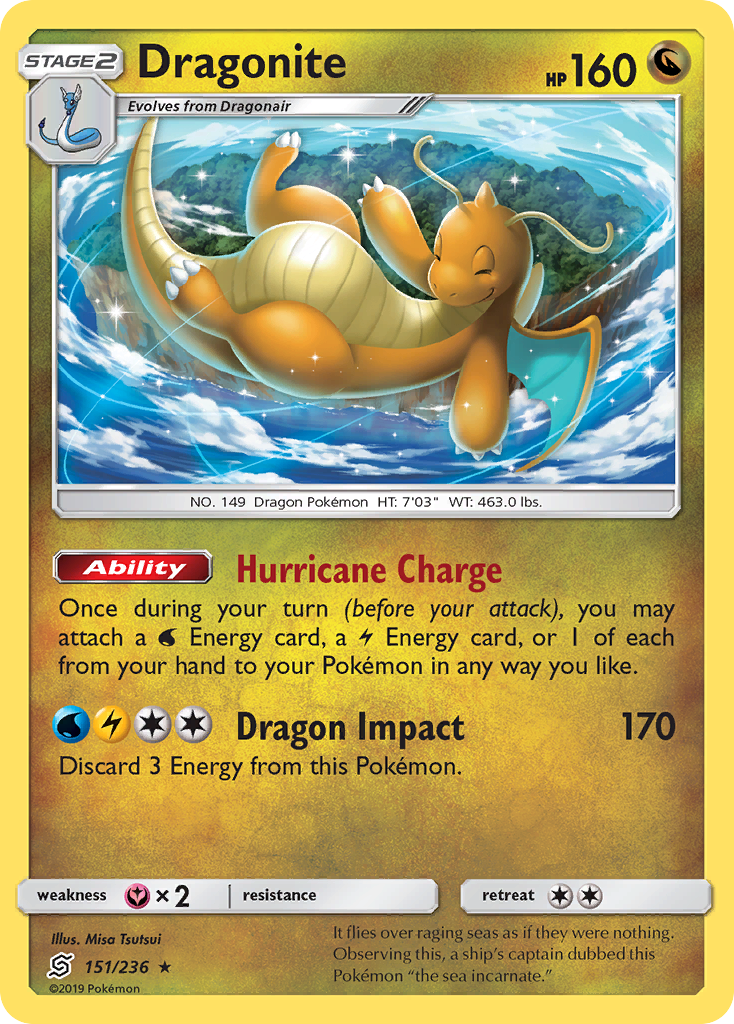 Dragonite (151/236) [Sun & Moon: Unified Minds] | Gear Gaming Fayetteville