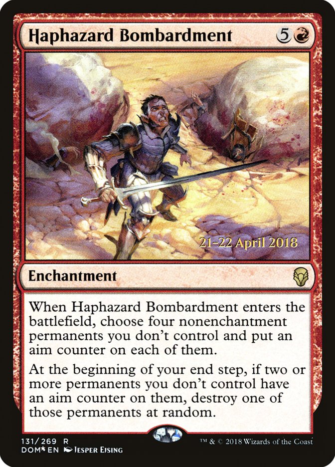 Haphazard Bombardment [Dominaria Prerelease Promos] | Gear Gaming Fayetteville