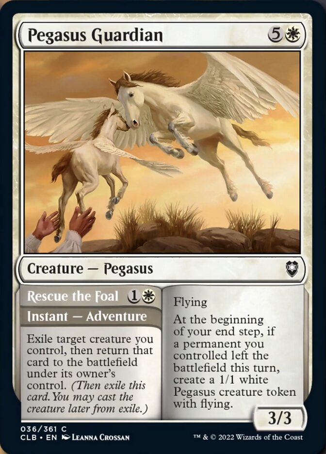 Pegasus Guardian // Rescue the Foal [Commander Legends: Battle for Baldur's Gate] | Gear Gaming Fayetteville