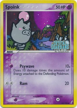 Spoink (62/100) (Stamped) [EX: Crystal Guardians] | Gear Gaming Fayetteville