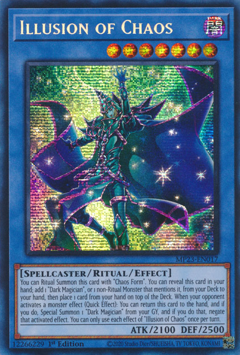 Illusion of Chaos [MP23-EN017] Prismatic Secret Rare | Gear Gaming Fayetteville