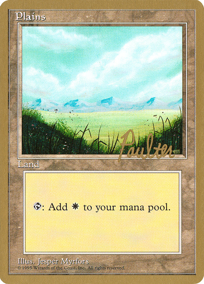 Plains (pp366) (Preston Poulter) [Pro Tour Collector Set] | Gear Gaming Fayetteville