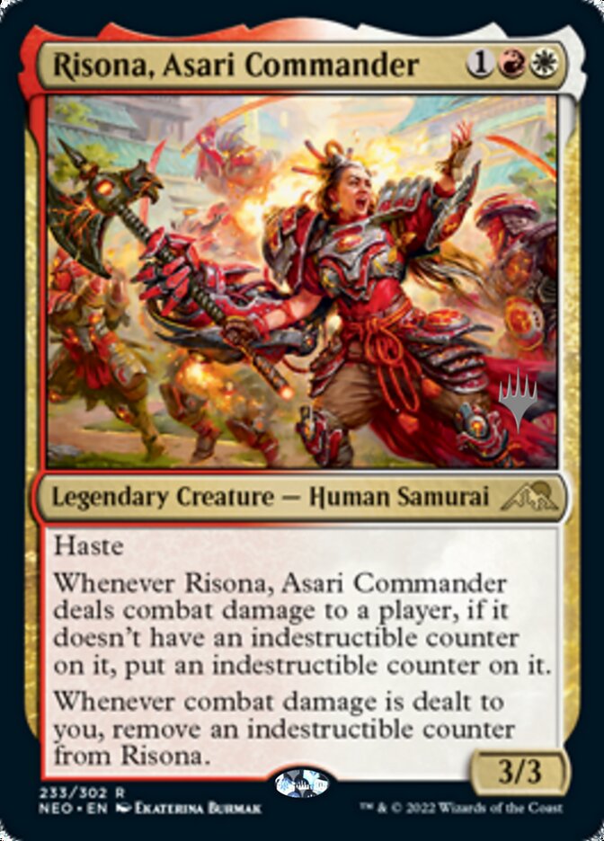 Risona, Asari Commander (Promo Pack) [Kamigawa: Neon Dynasty Promos] | Gear Gaming Fayetteville