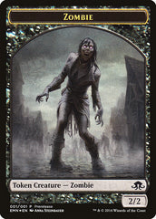 Zombie // Zombie Double-Sided Token [Eldritch Moon Prerelease Promos] | Gear Gaming Fayetteville