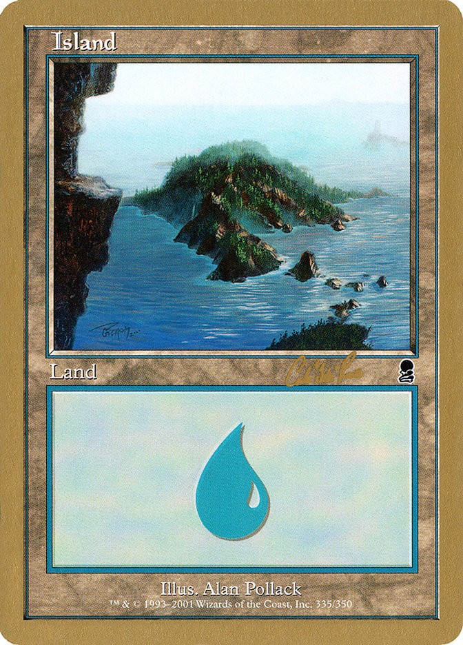 Island (cr335) (Carlos Romao) [World Championship Decks 2002] | Gear Gaming Fayetteville