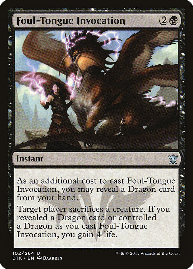Foul-Tongue Invocation [Dragons of Tarkir] | Gear Gaming Fayetteville