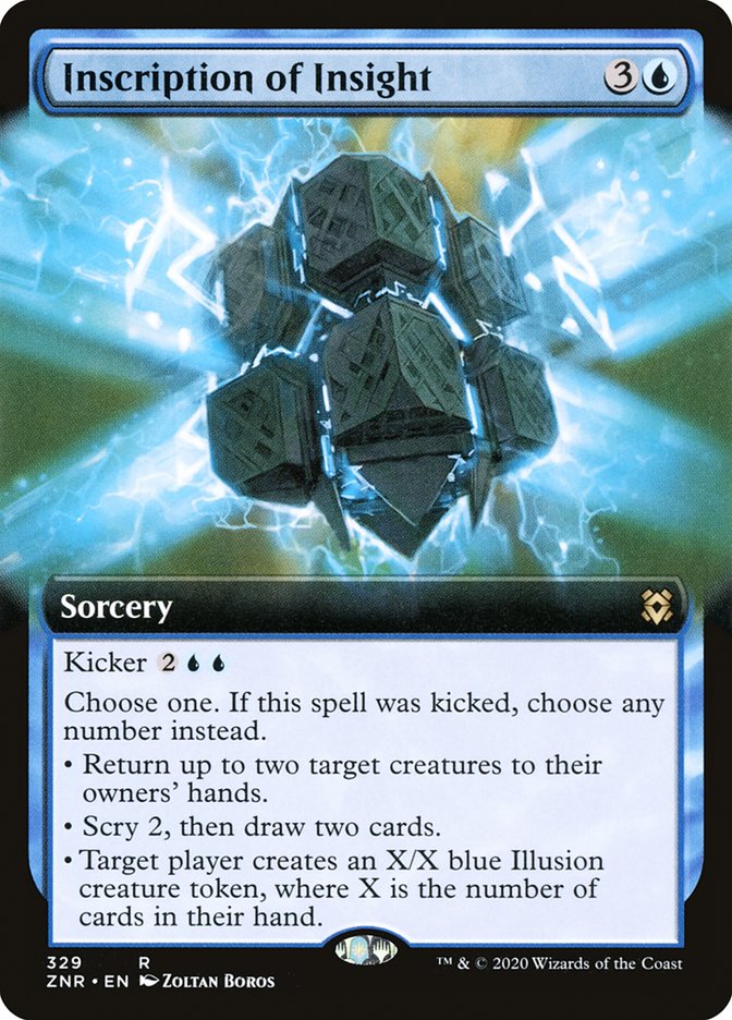 Inscription of Insight (Extended Art) [Zendikar Rising] | Gear Gaming Fayetteville