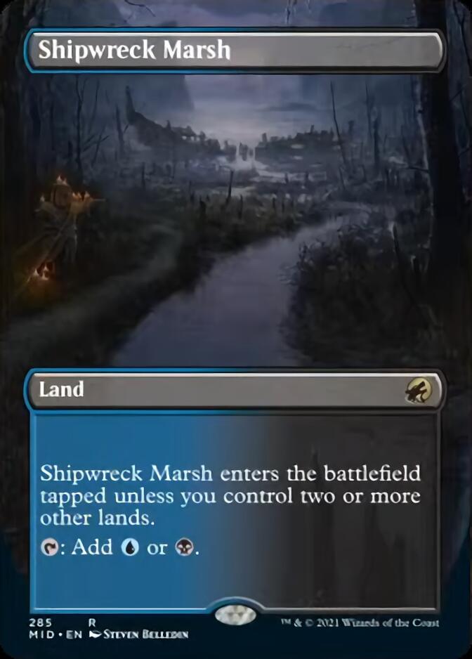 Shipwreck Marsh (Borderless Alternate Art) [Innistrad: Midnight Hunt] | Gear Gaming Fayetteville