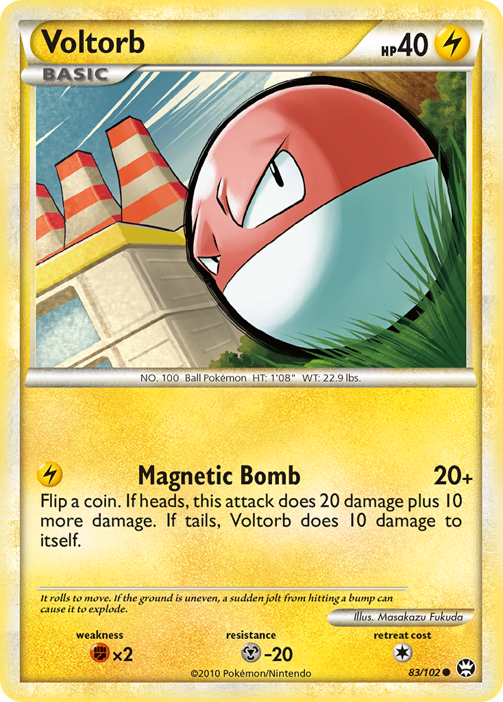 Voltorb (83/102) [HeartGold & SoulSilver: Triumphant] | Gear Gaming Fayetteville