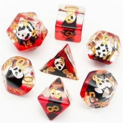 Udixi Skull Resin Dice Set - Scream | Gear Gaming Fayetteville