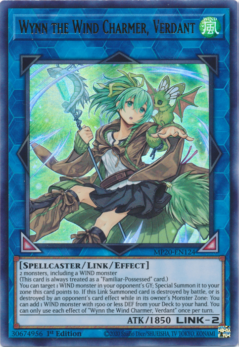 Wynn the Wind Charmer, Verdant [MP20-EN124] Ultra Rare | Gear Gaming Fayetteville