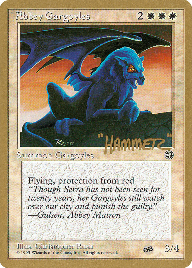 Abbey Gargoyles (Shawn "Hammer" Regnier) (SB) [Pro Tour Collector Set] | Gear Gaming Fayetteville