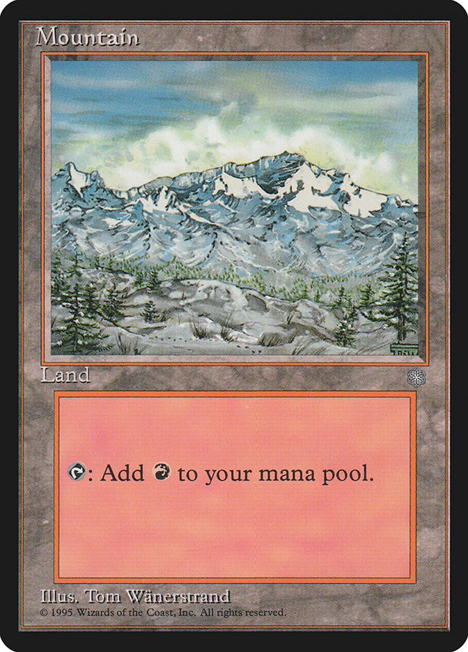Mountain (Trees Visible / Signature on Right) [Ice Age] | Gear Gaming Fayetteville