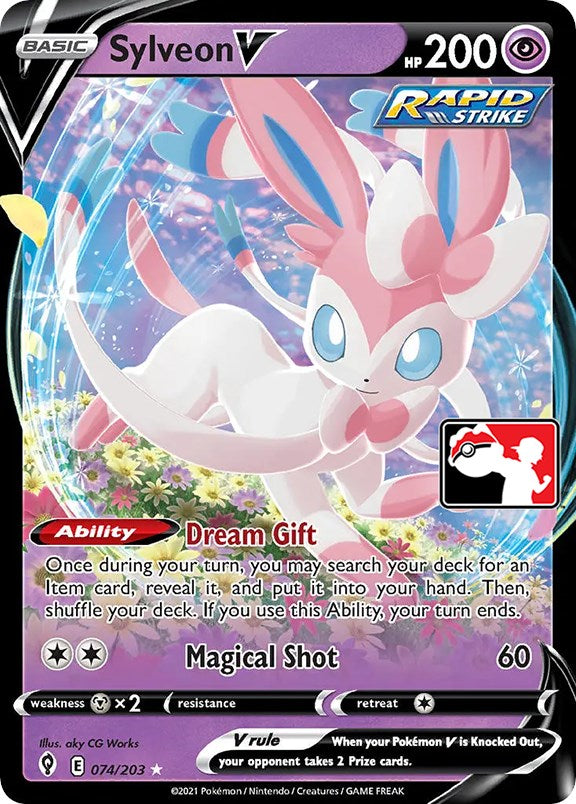 Sylveon V (074/203) [Prize Pack Series One] | Gear Gaming Fayetteville