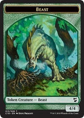 Beast (013) // Plant Double-Sided Token [Commander 2018 Tokens] | Gear Gaming Fayetteville