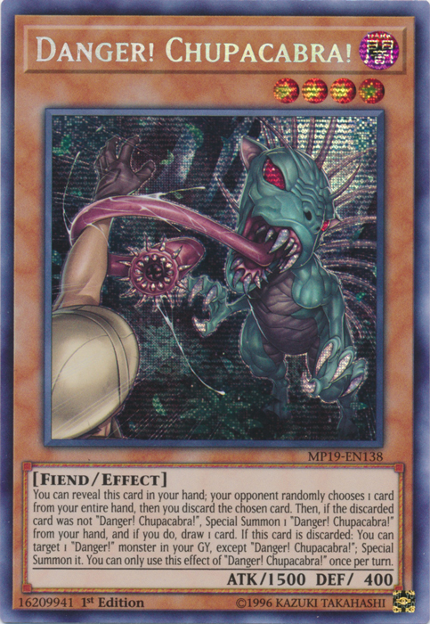 Danger! Chupacabra! [MP19-EN138] Prismatic Secret Rare | Gear Gaming Fayetteville