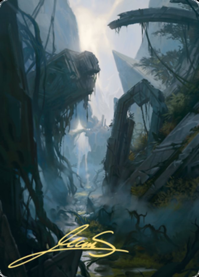 Swamp 2 Art Card (Gold-Stamped Signature) [Zendikar Rising Art Series] | Gear Gaming Fayetteville