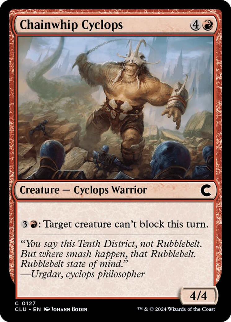 Chainwhip Cyclops [Ravnica: Clue Edition] | Gear Gaming Fayetteville