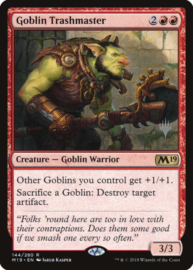 Goblin Trashmaster (Promo Pack) [Core Set 2019 Promos] | Gear Gaming Fayetteville