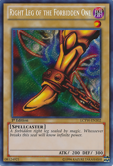 Right Leg of the Forbidden One [LCYW-EN302] Secret Rare | Gear Gaming Fayetteville