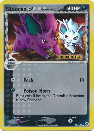 Nidoran (57/101) (Male) (Delta Species) (Stamped) [EX: Dragon Frontiers] | Gear Gaming Fayetteville